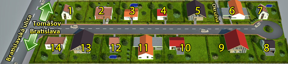 Mapa Parcely